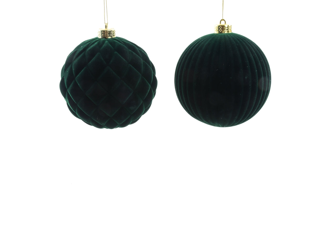 Palla floccata verde 15cm modelli assortiti