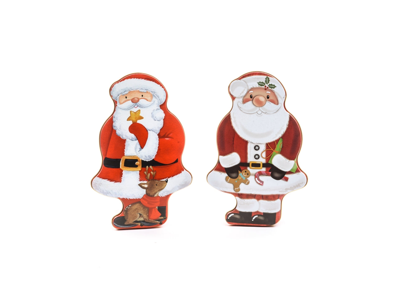 Scatola babbo natale in latta 15x5xh.24cm assortiti