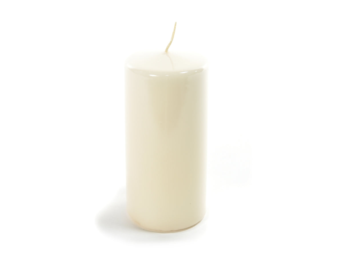 Candela moccolo 6xh.15cm avorio lucido