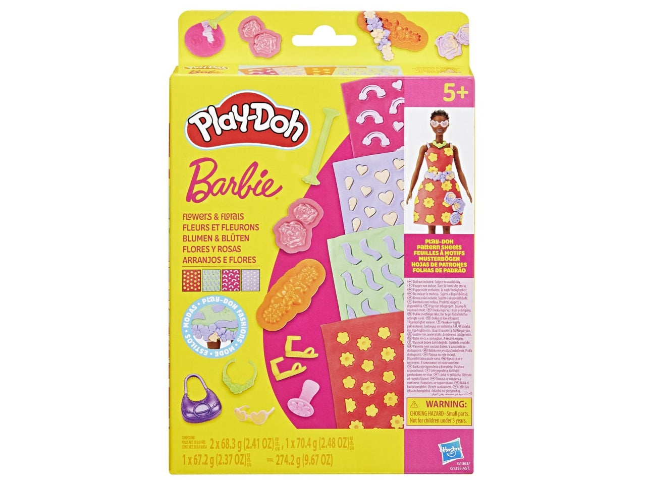 Play-doh barbie designer patterns packs ast