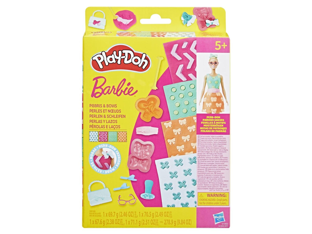 Play-doh barbie designer patterns packs ast