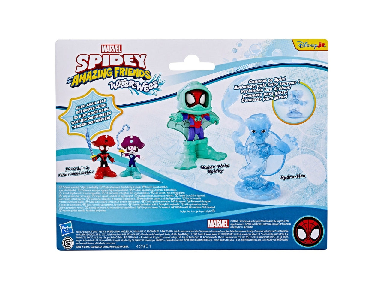 Spidey water web pack doppio personaggi ast