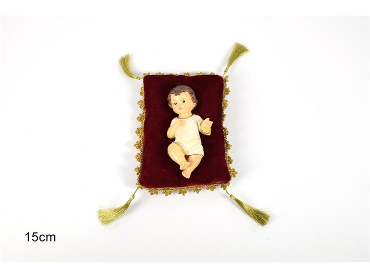 Gesù bambino 15cm su cuscino