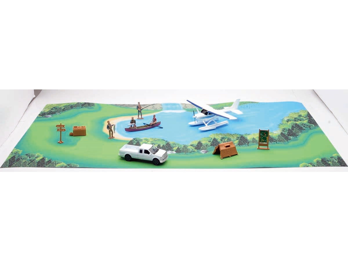 Camping set con float plane and playmat