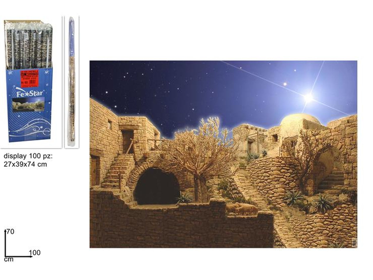 Carta scenario per presepe 70x100cm