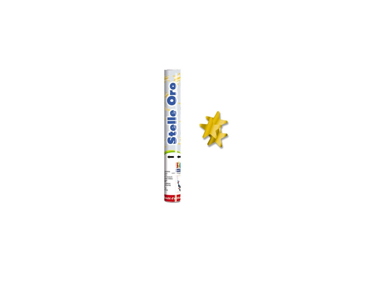 Sparacoriandoli cannon 30cm stelle oro metal