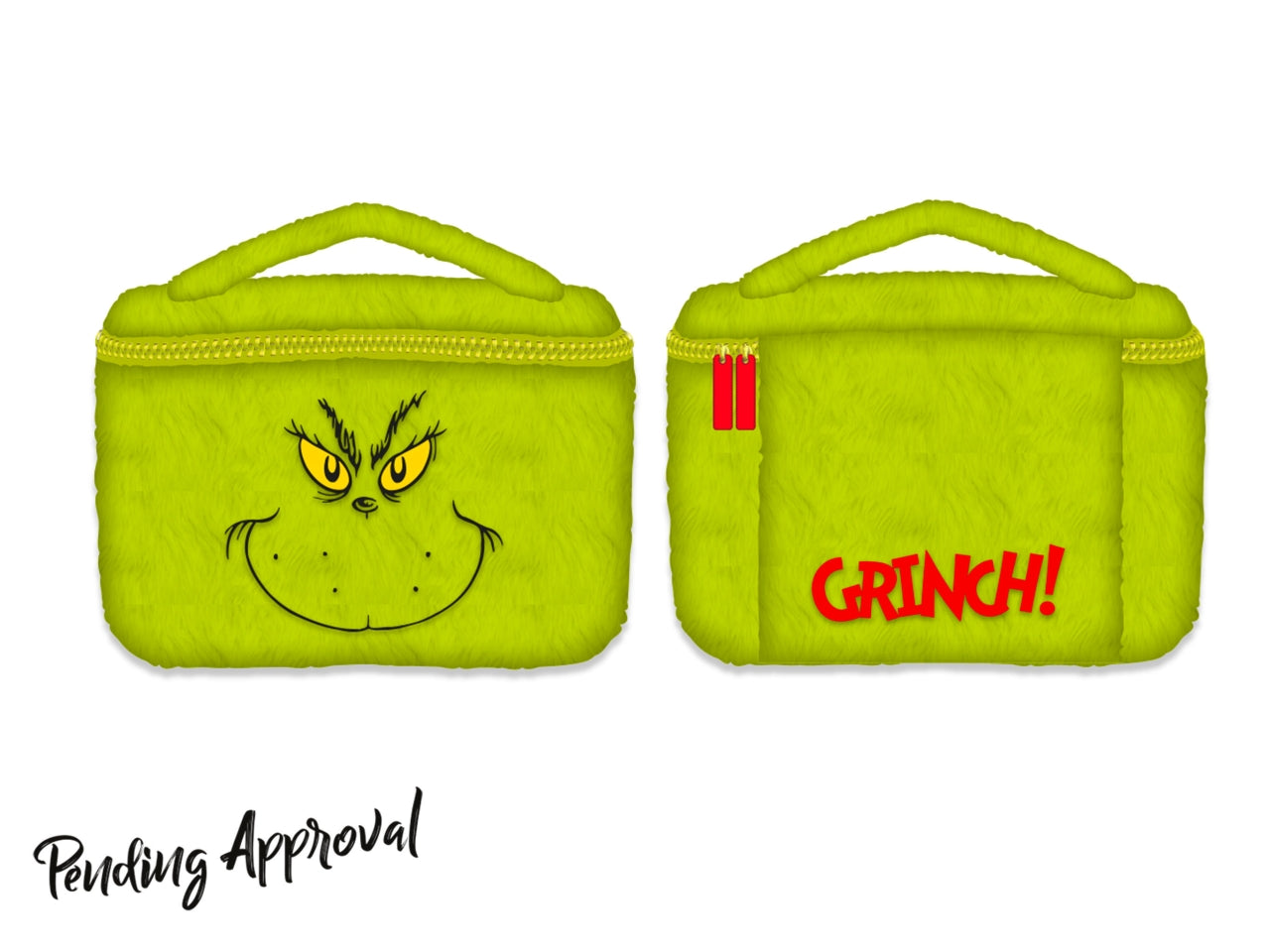 Grinch beauty case furry
