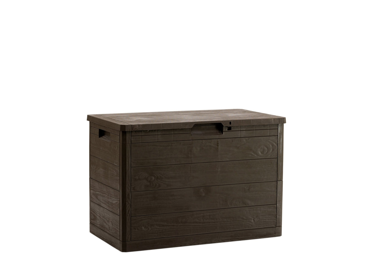 Baule woody's multiuso effetto legno 160l 77,5x44,5xh.52,7 marrone
