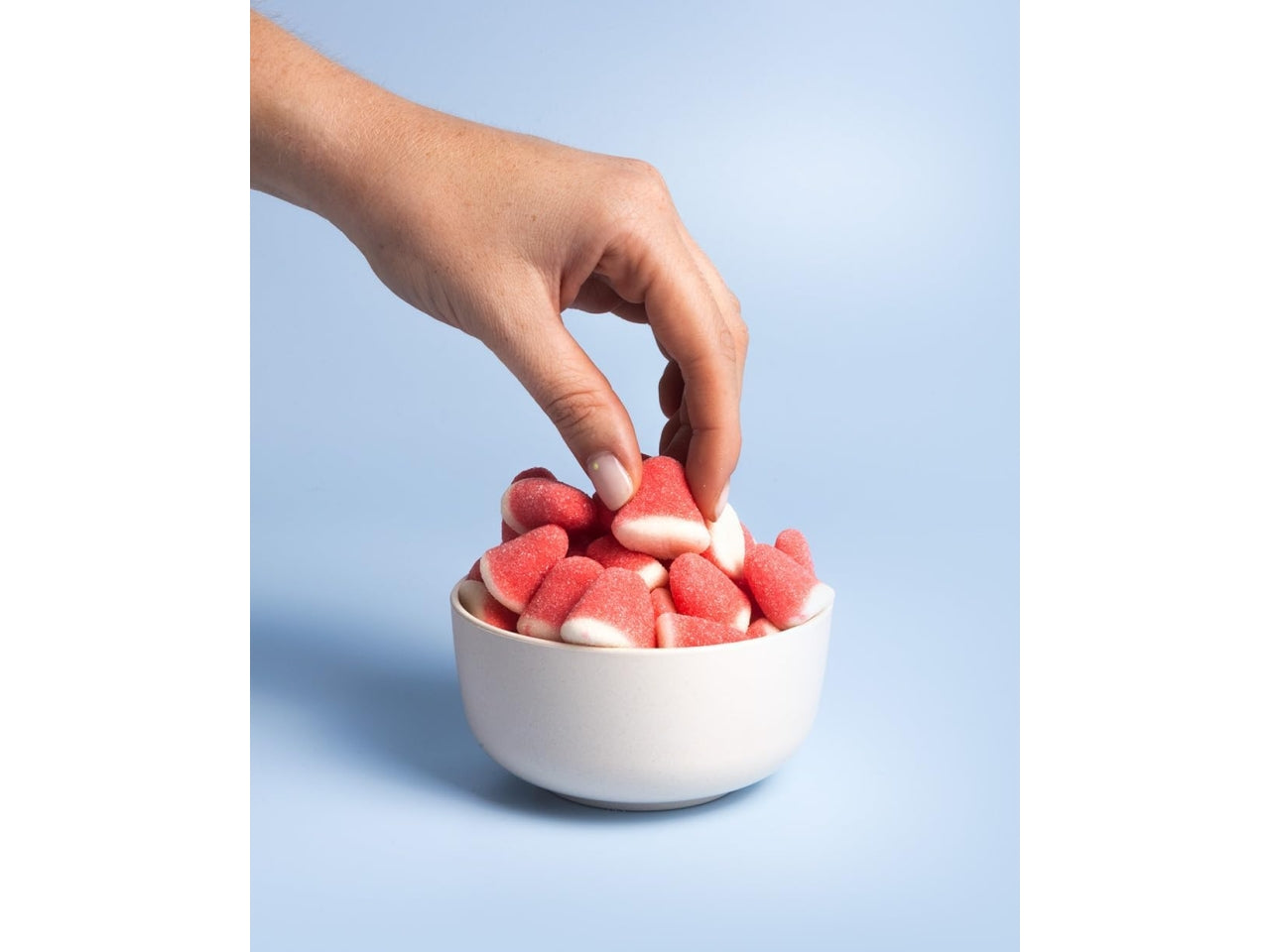 Gommose busta 1kg baci fragola/panna