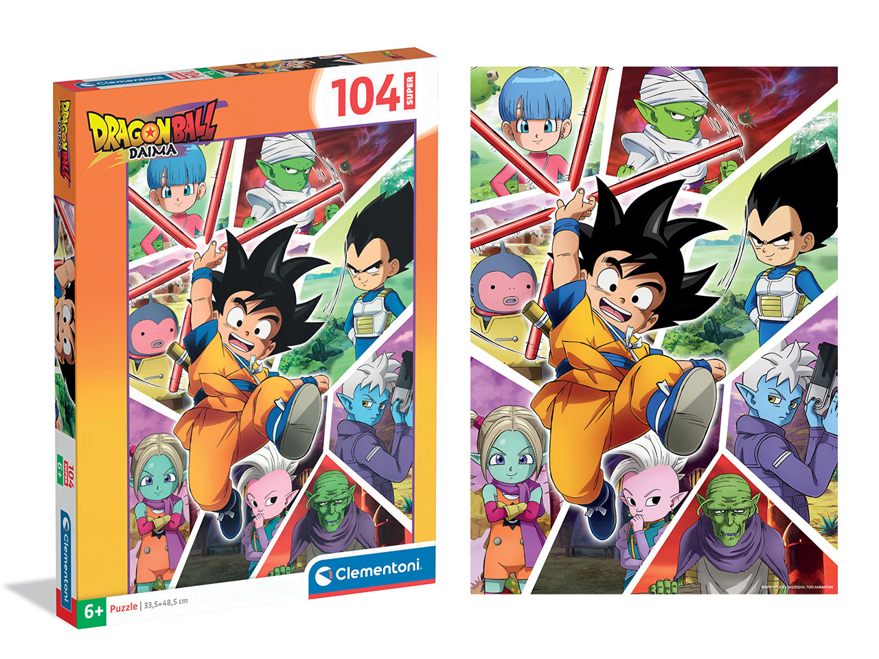 Puzzle da 104 pezzi Super Dragon ball daima3