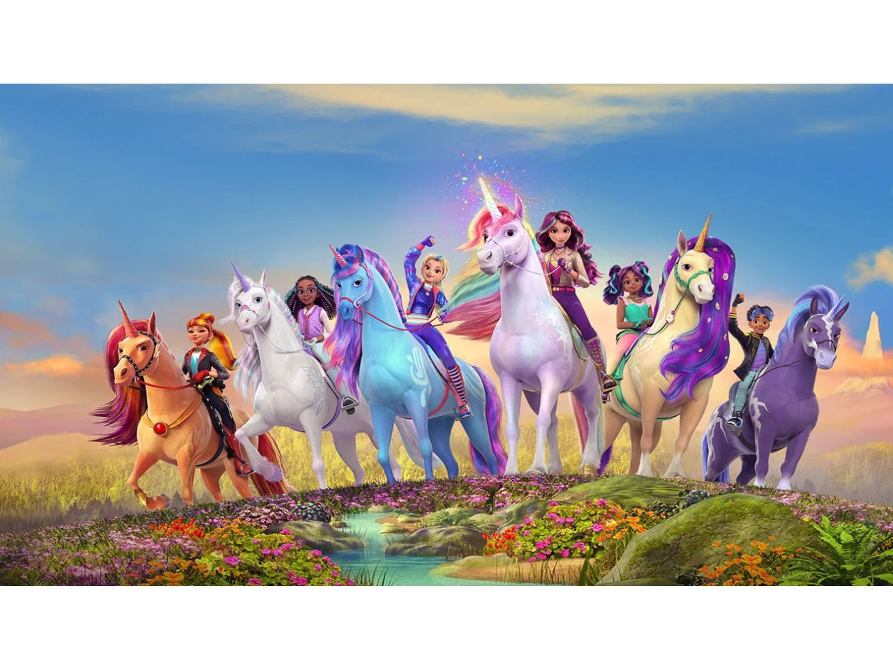 Puzzle da 104 pezzi Super Unicorn academy1