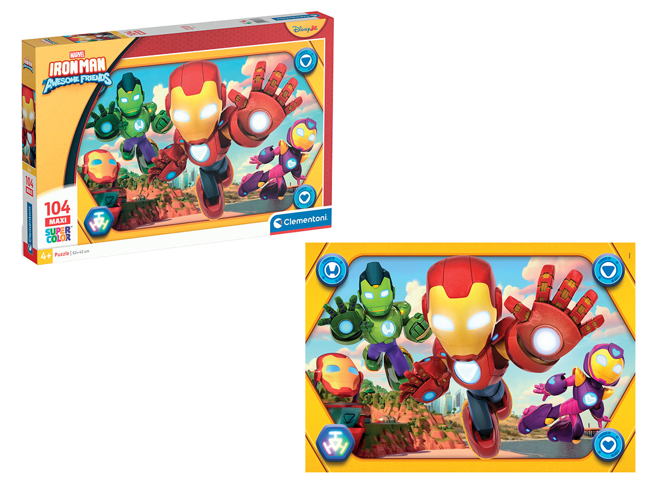 Puzzle da 104 pezzi maxi Ironman Ahaf 2025