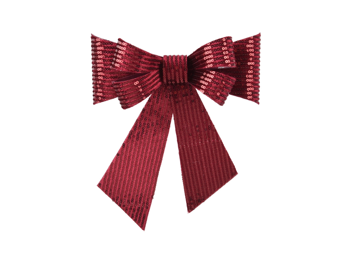 Fiocco 28x32cm con paillettes rosso