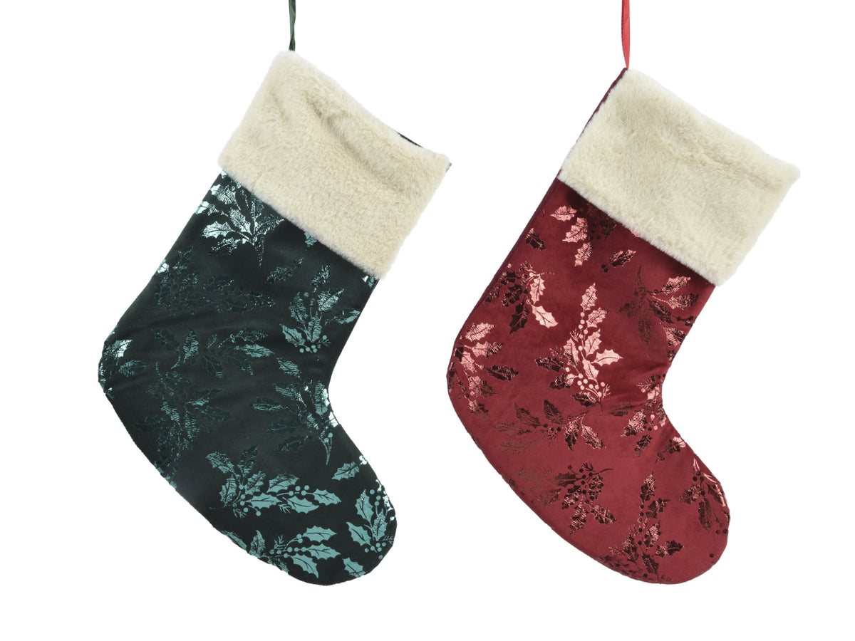 Calza 37cm con stampa foglia lamina colori assortiti