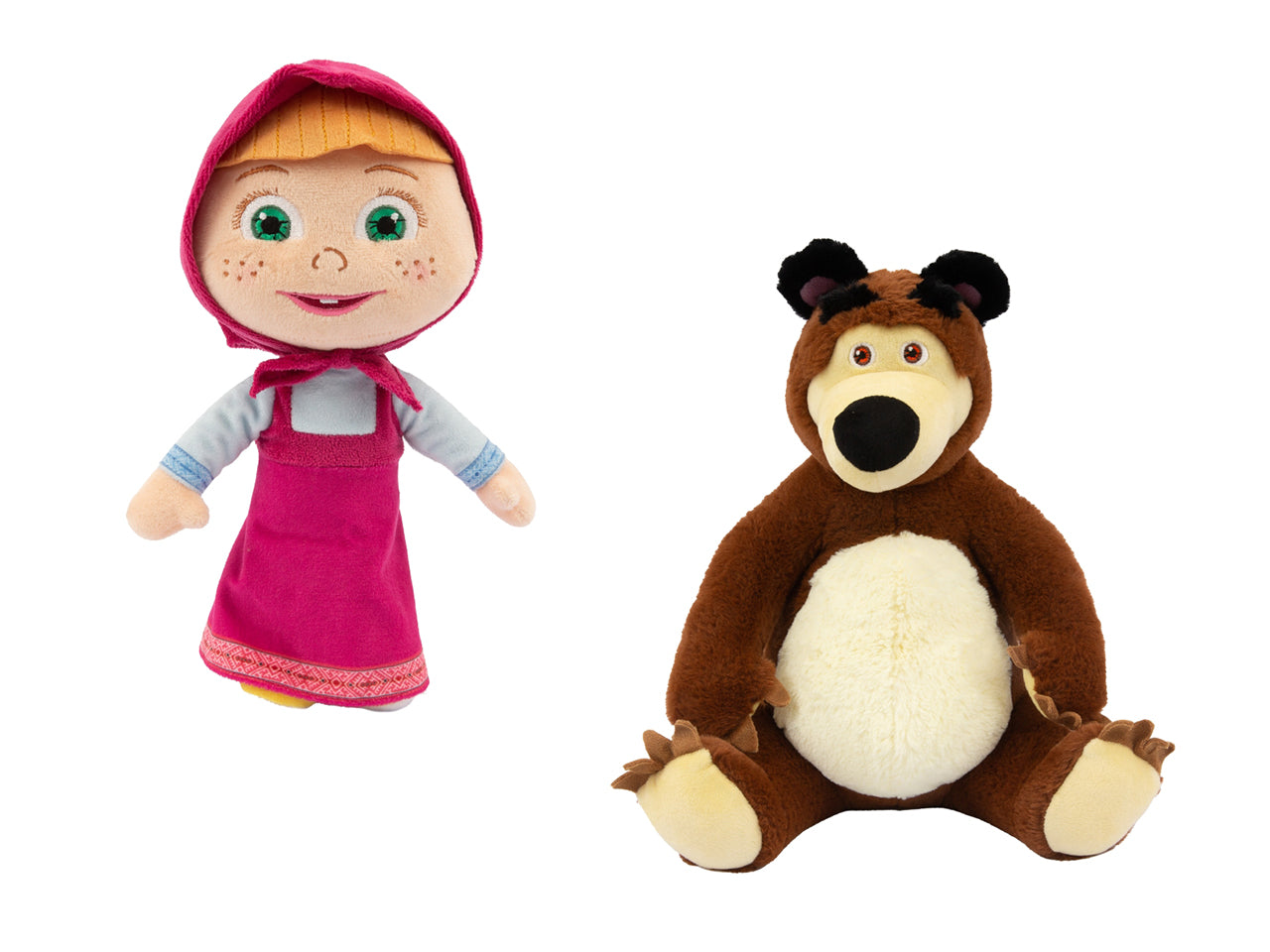 Peluche masha e orso 40cm masha