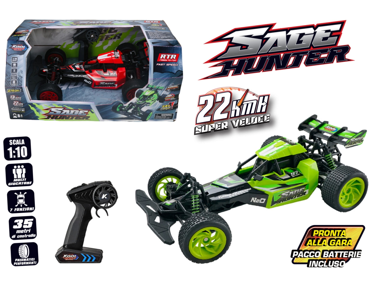 Sage Hunter Radiocomandata 22km/h