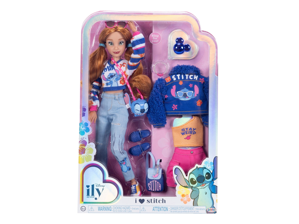 Bambola disney ily inspirata a stitch con accessori