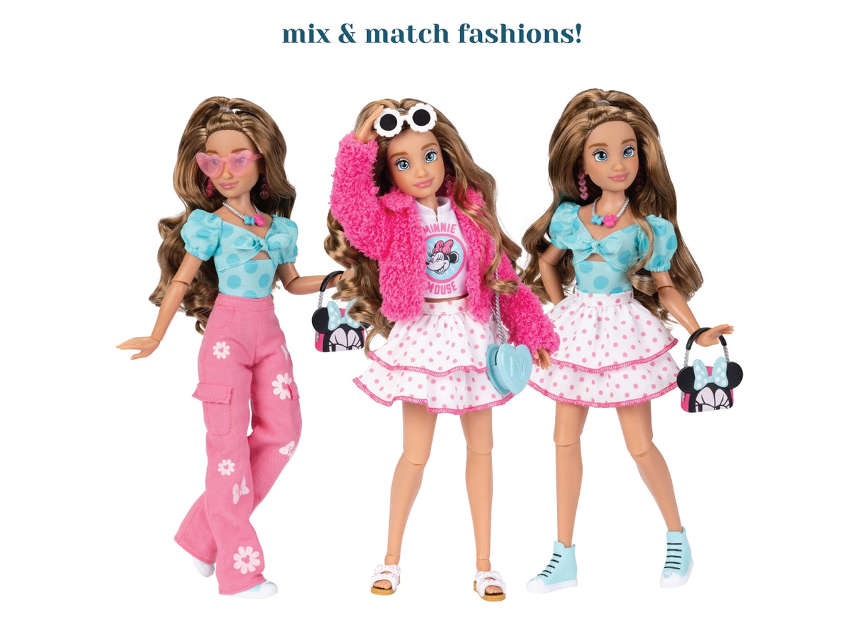 Bambola disney ily inspirata a minni con accessori