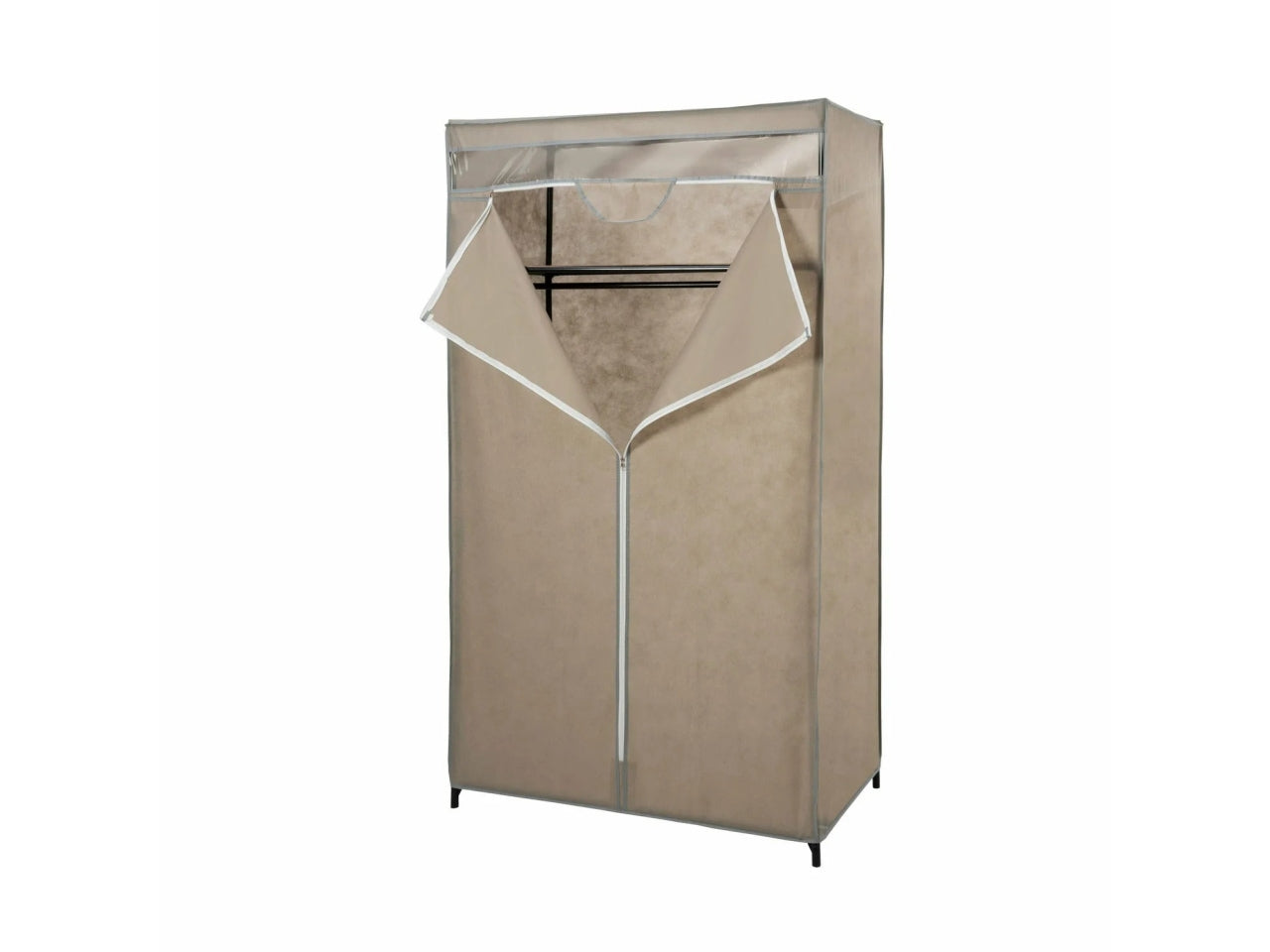 Armadio con cerniera tortora 90x50x160cm
