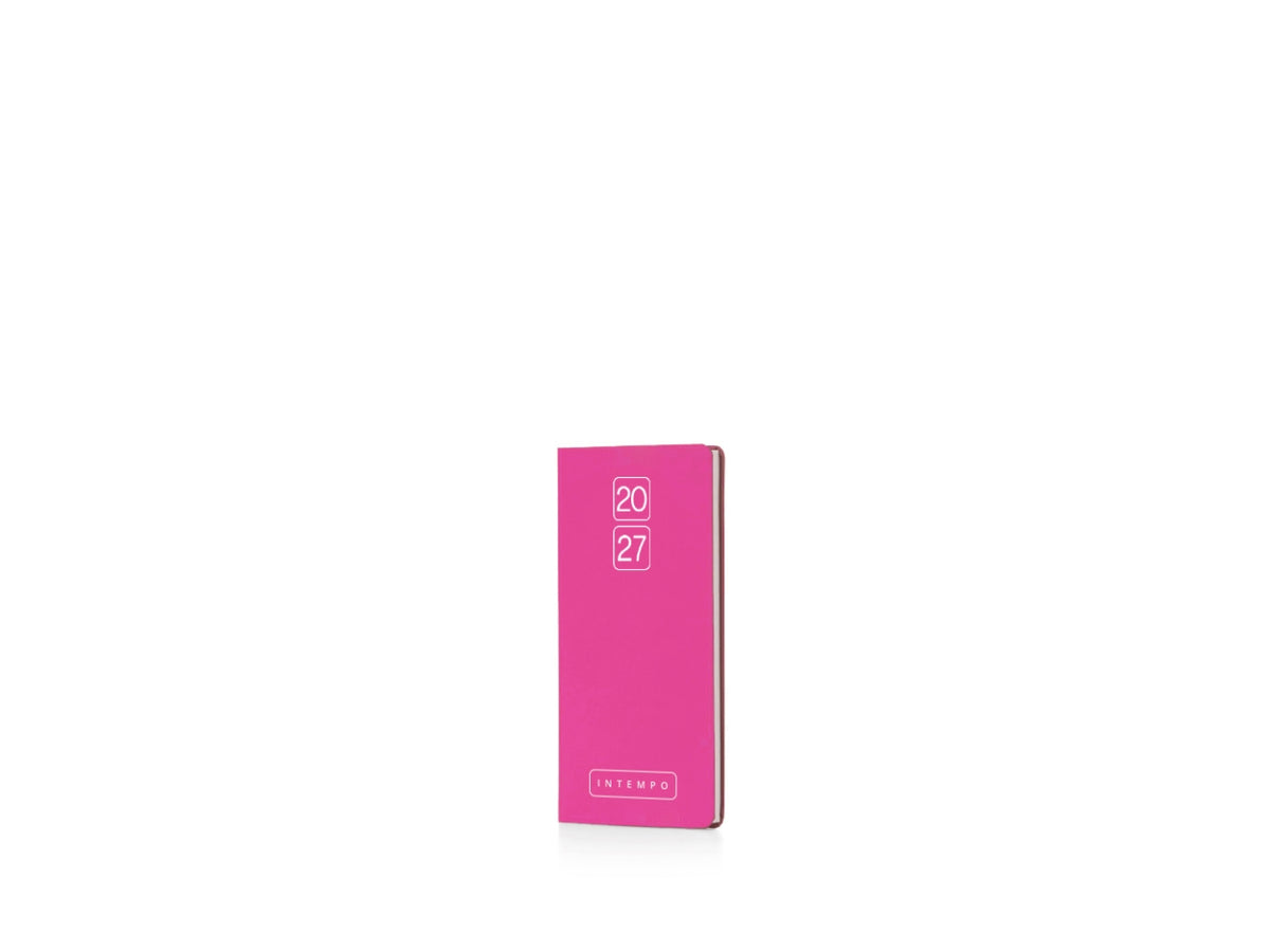 Agenda Bravo 2027 settimanale tascabile8x15cm in papercoat rosa