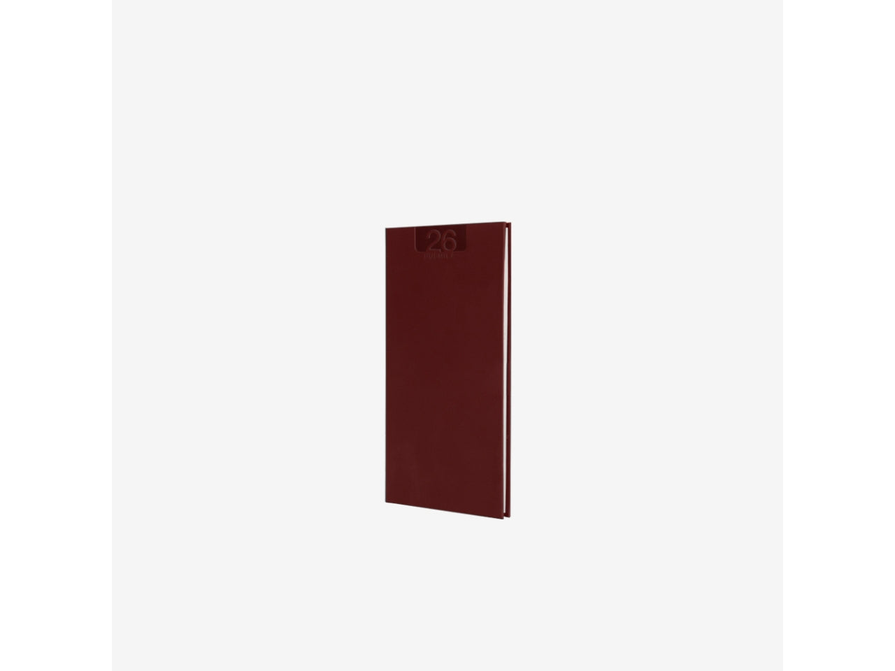 Agenda delta 2026 settimanale 8x15cm bordeaux $