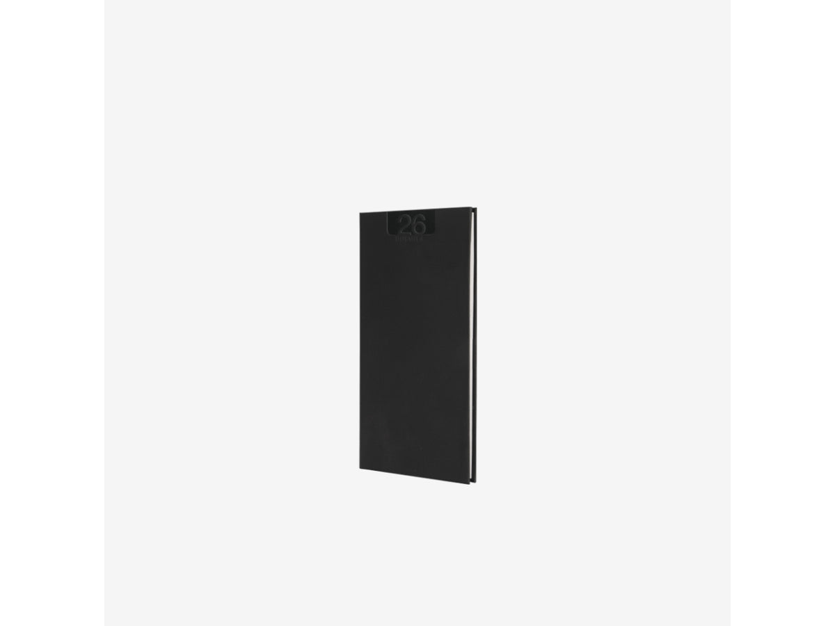 Agenda delta 2026 settimanale 8x15cm nero $