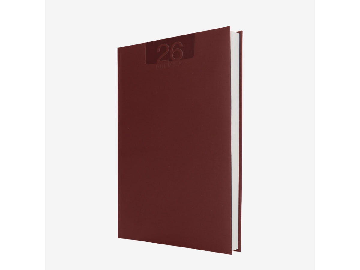 Agenda delta 2026 sabato e domenica separati 17x24cm bordeaux $