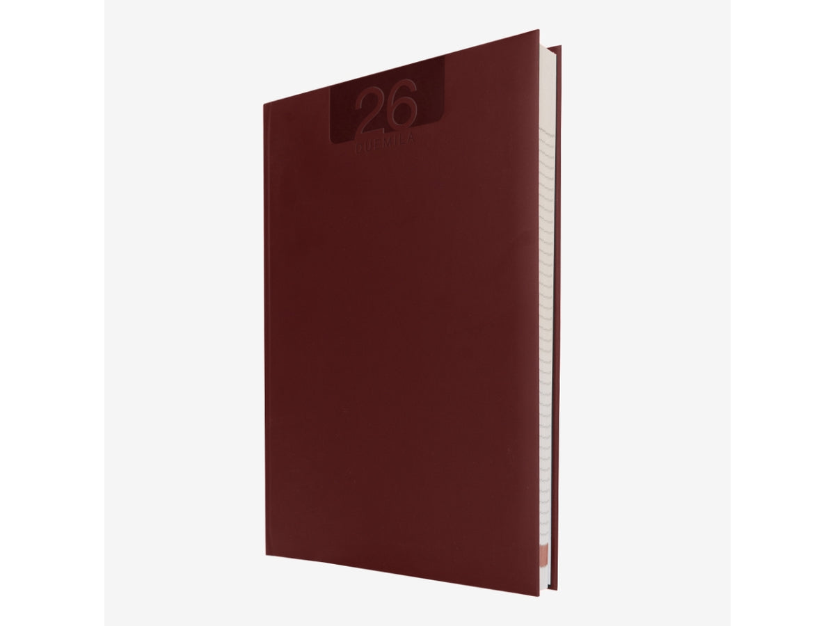 Agenda delta 2026 giornaliera 21x30cm bordeaux $
