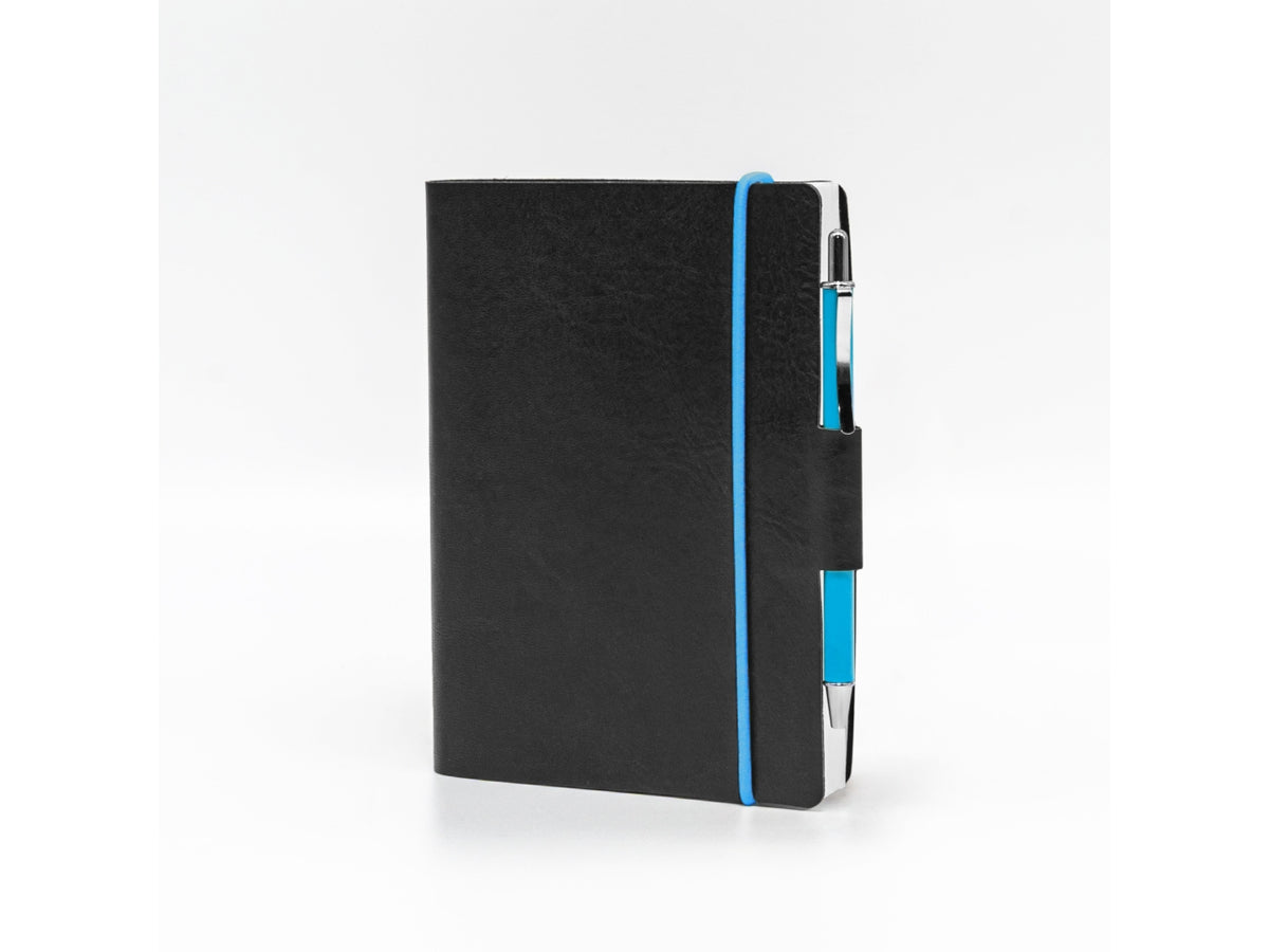 Agenda blueband 2026 9x13cm con elastico in similpelle nero $