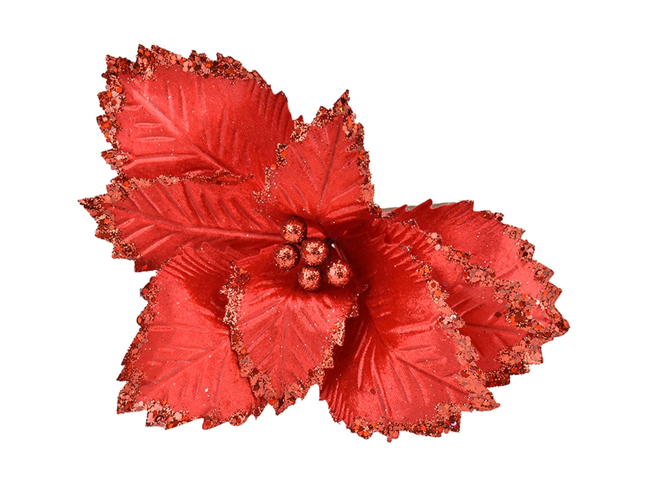 Ramo fiore con 8 petali rosso