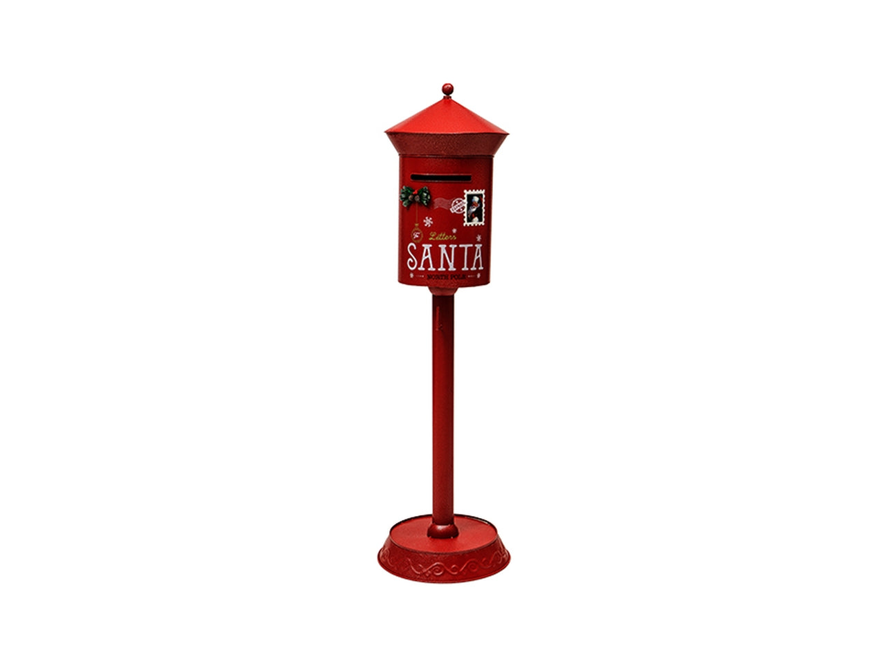 Cassetta postale 35x35x122cm rosso