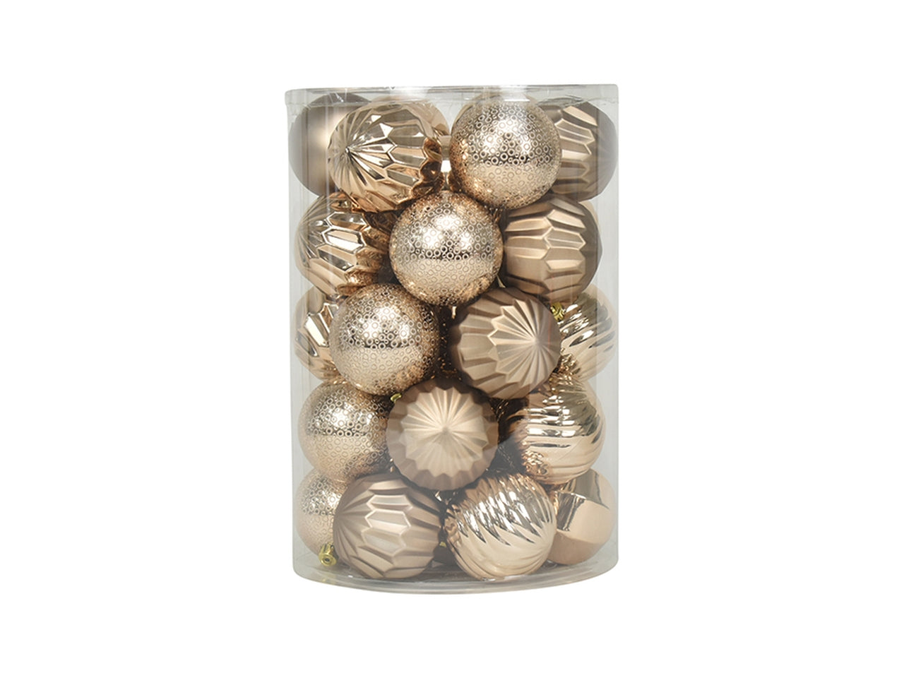 Palla 8cm in confezione da 34 pezzi ambra