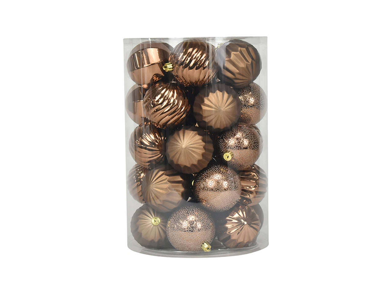 Palla 8cm in confezione da 34 pezzi marrone