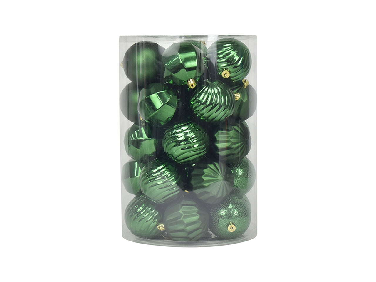 Palla 8cm in confezione da 34 pezzi verde scuro
