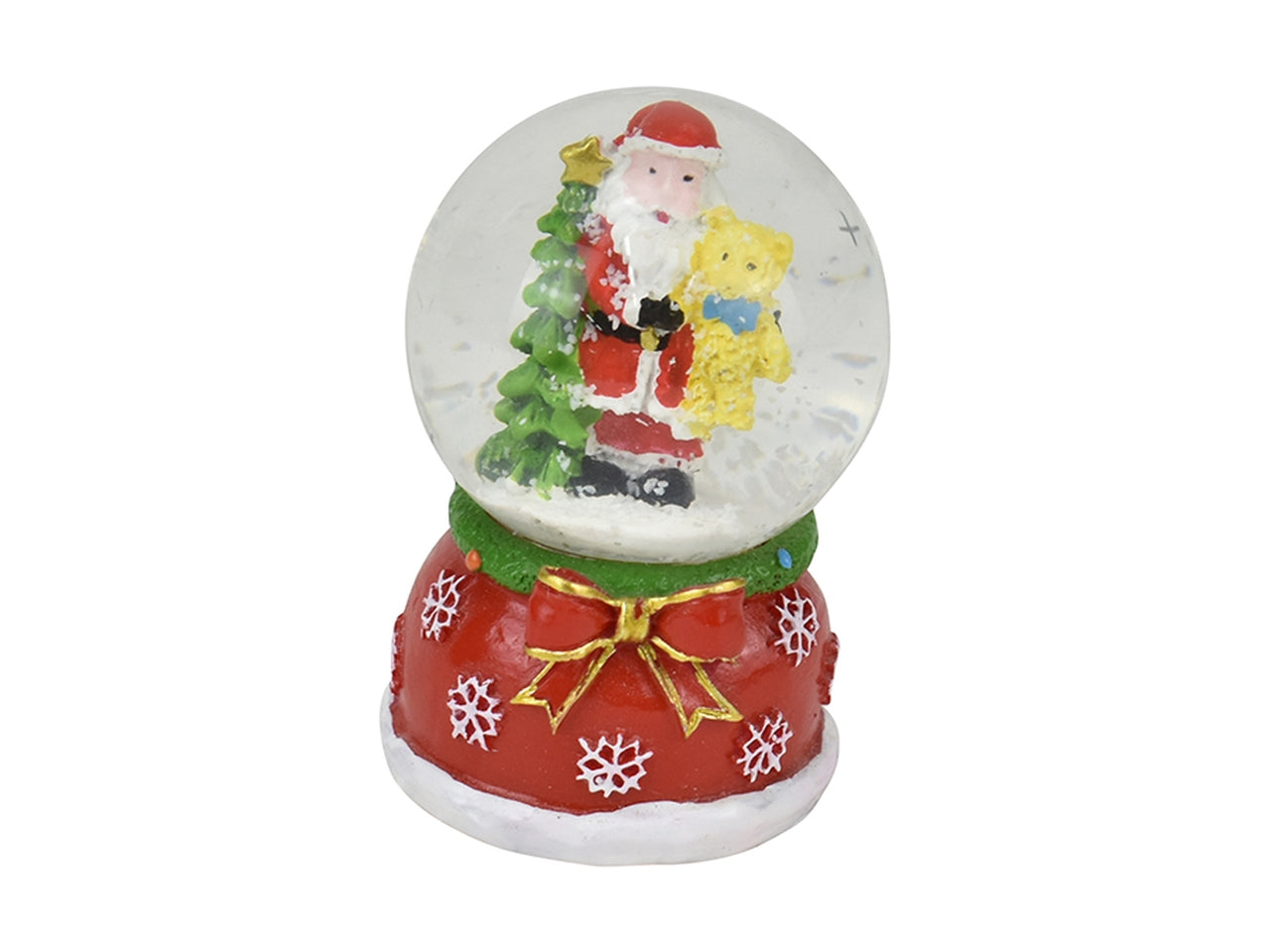 Ampolla 4,5cm con babbo natale e albero