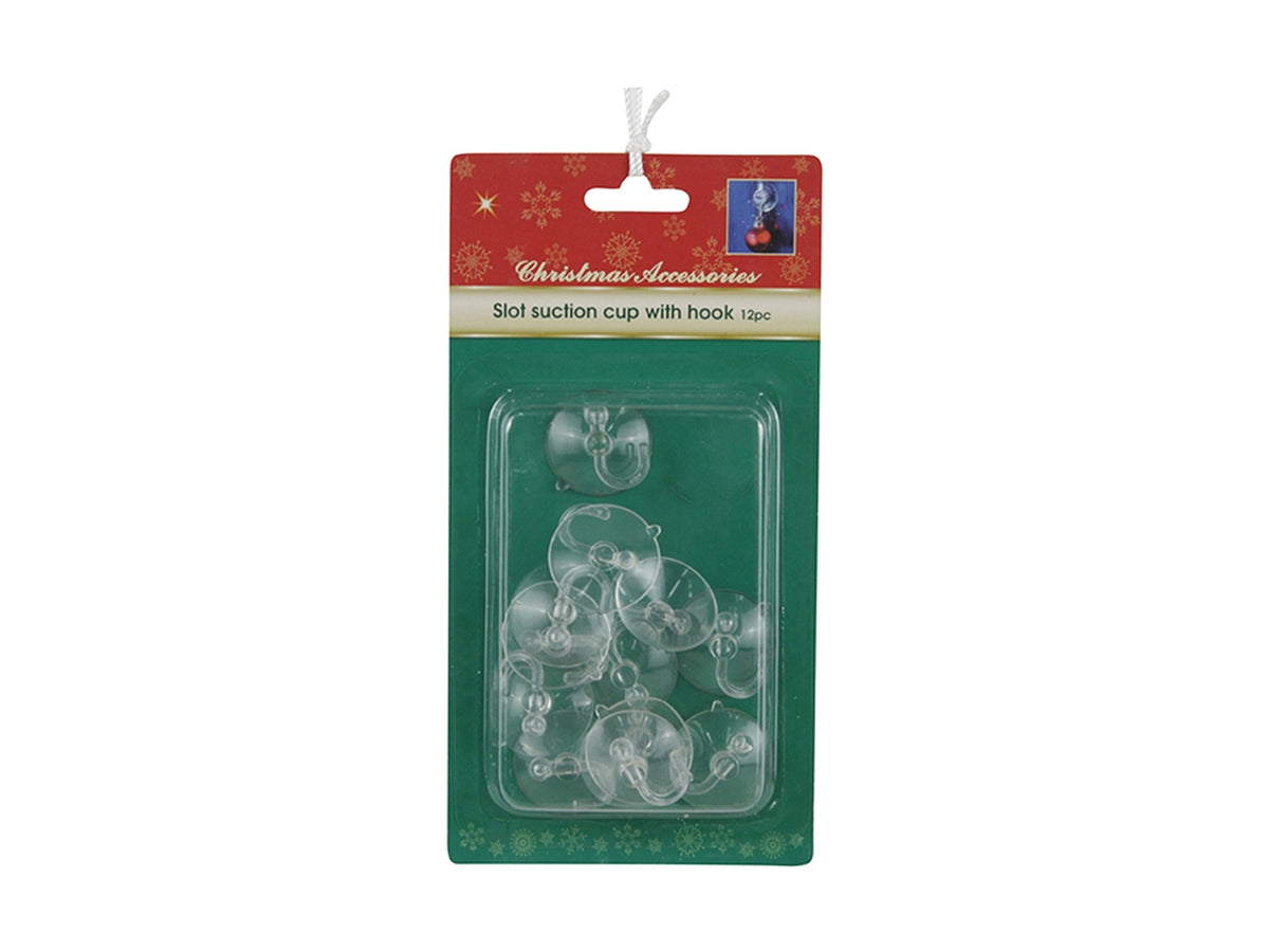 Ventose 3cm con ganci in blister da 12 pezzi