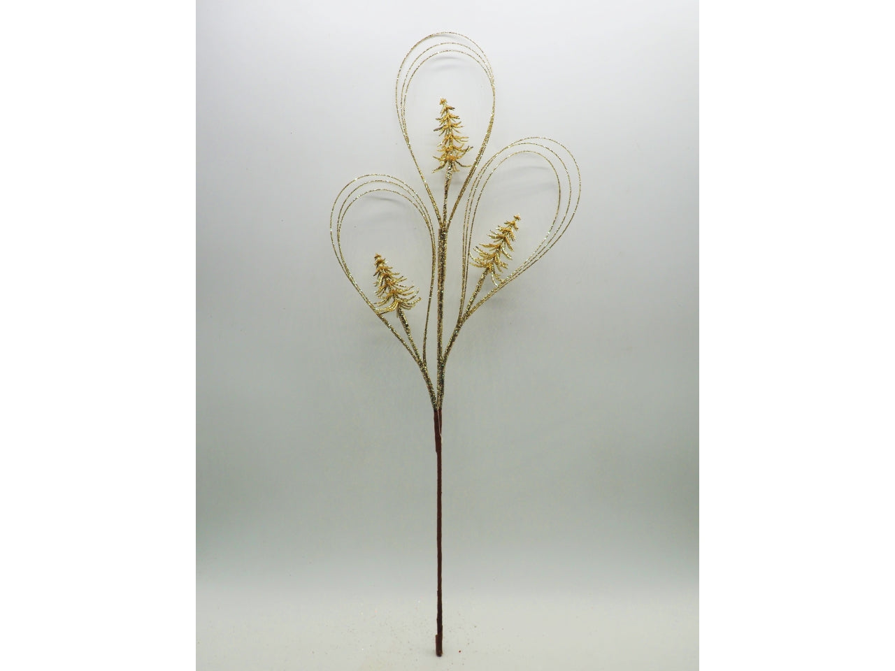 Ramo glitterato 57cm oro