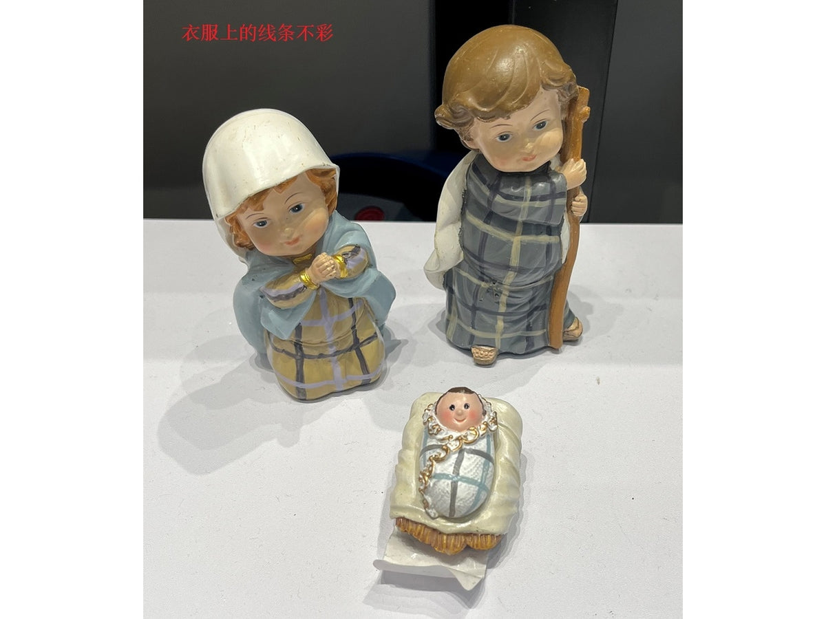 Natività in poliresina 11cm da 3 pezzi