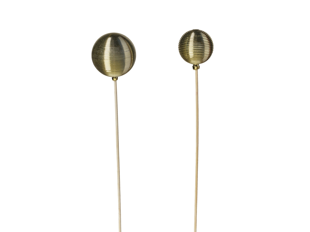 Palline/stick d.5/6cm l.50 cm 091 oro in 2 assortimenti 24 pezzi