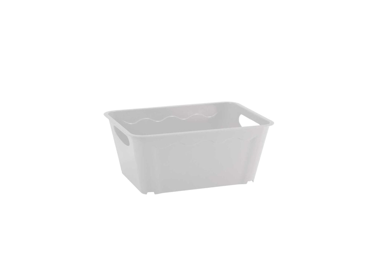 Cestino vulcano m 36x26x15hcm bianco