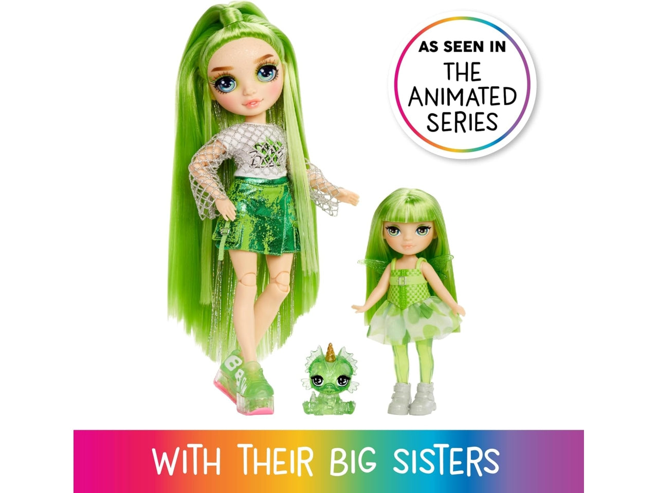Rainbow high littles rainbow fantasy fairies doll- Emerald green