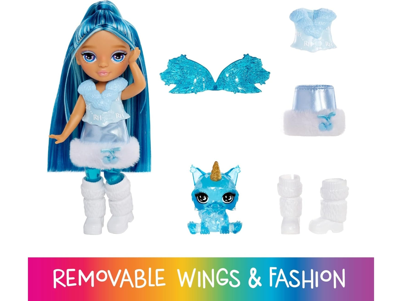 Rainbow high littles rainbow fantasy fairies doll- Sapphire blue