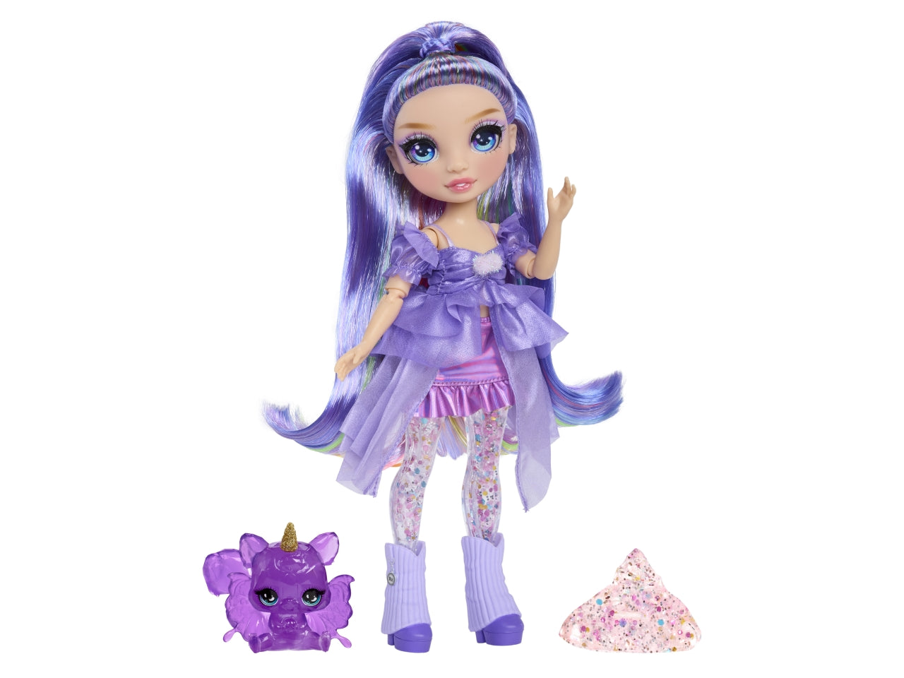 Rainbow high rainbow shimmers with slime fashion doll Violet purple
