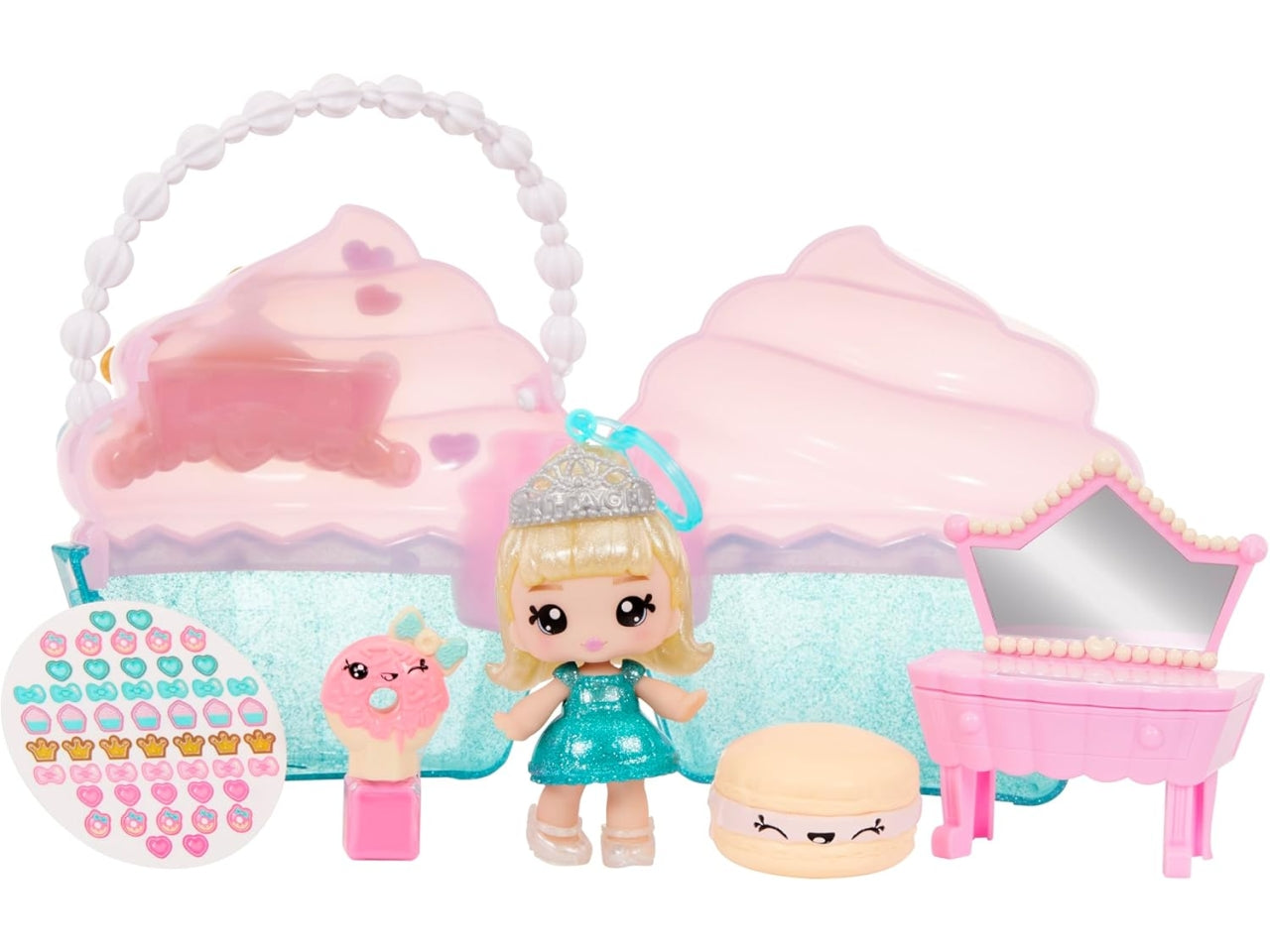 Yummiland beauty bag playset lip gloss doll cupcake beauty bag