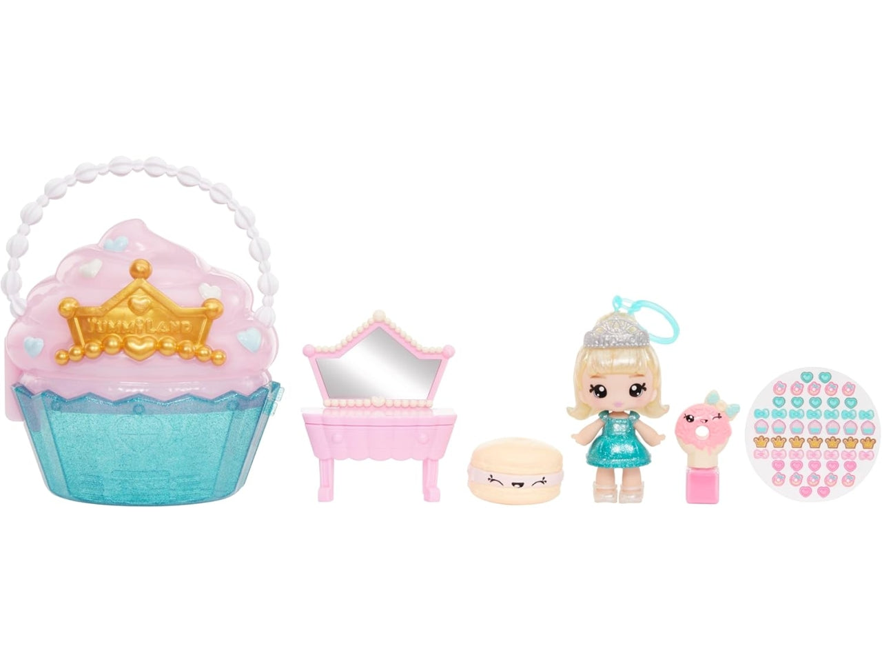Yummiland beauty bag playset lip gloss doll cupcake beauty bag