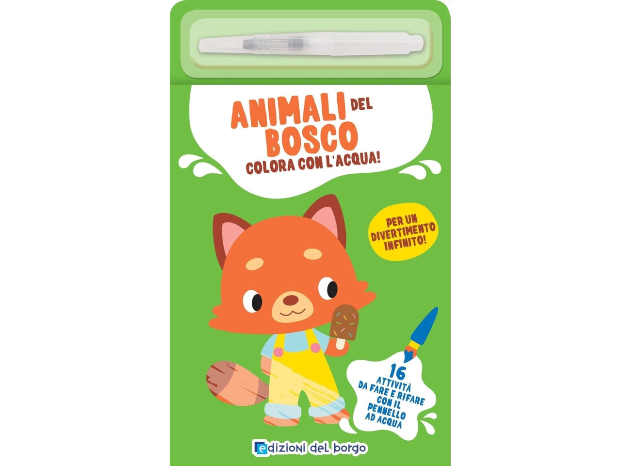 Animali del bosco coloro con l'acqua
