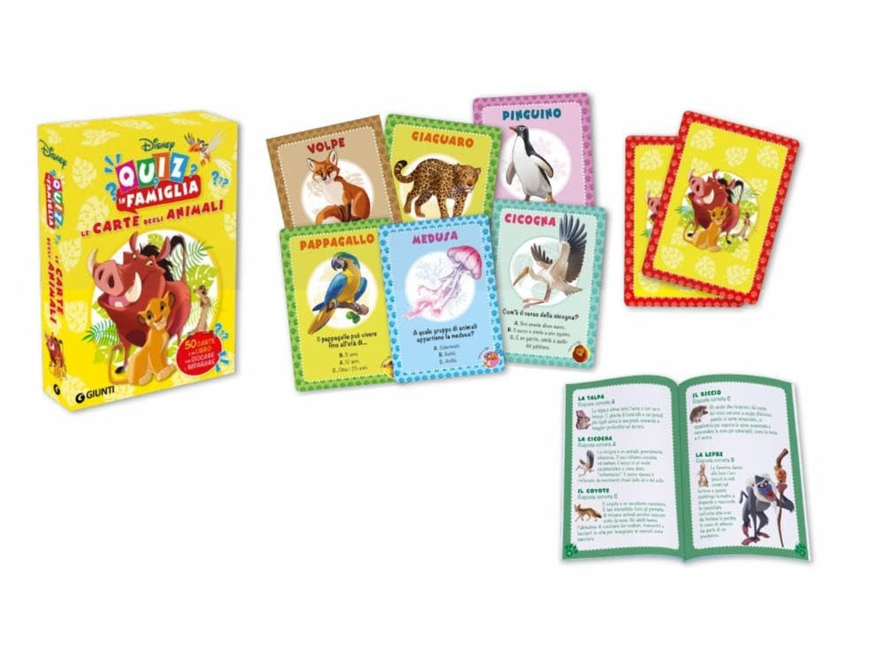 Le carte degli animali quiz in famiglia