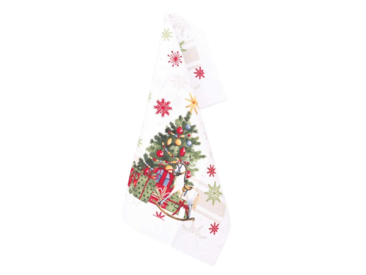 Asciugamani 38x64cm con albero di natale