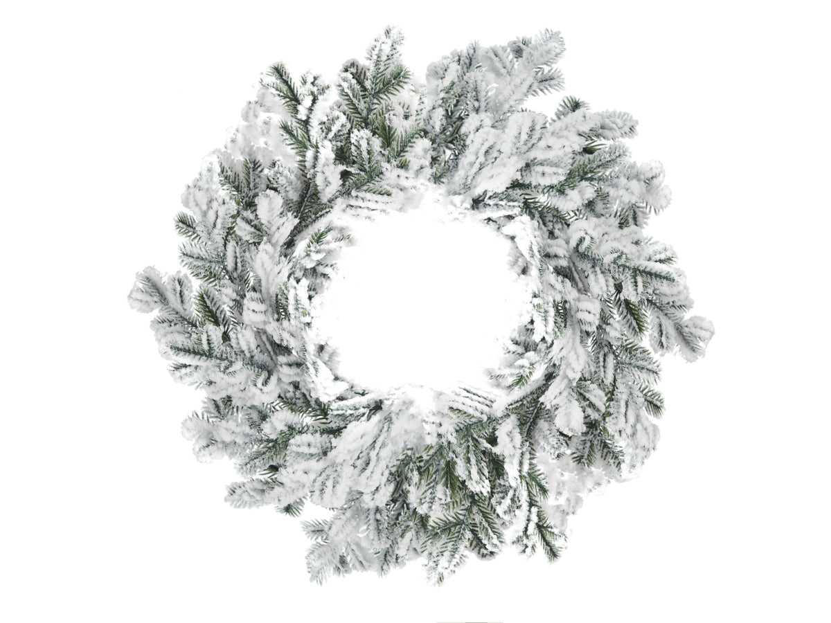 Dietroporta corona pino majesty innevata 30cm