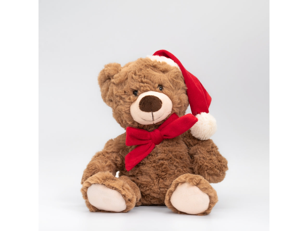 Orso peluche 17cm con cappello rosso